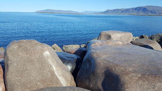 Water sea stone photo