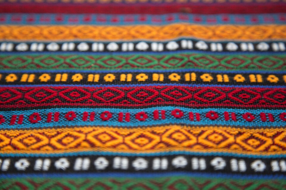 Textile detail macro