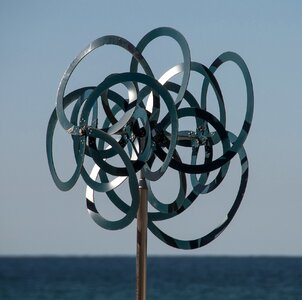 Spinning wind sculpture photo