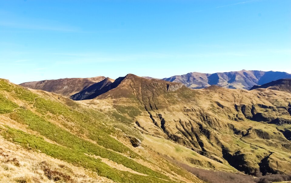 Mountain landscape cliff photo