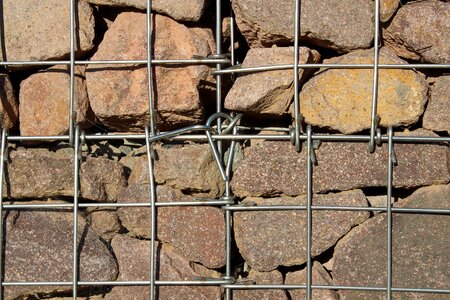 Gabions porphyry grid