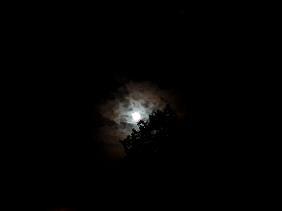 Planet moon landscape