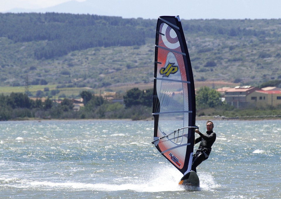 Windsurfing sea sport