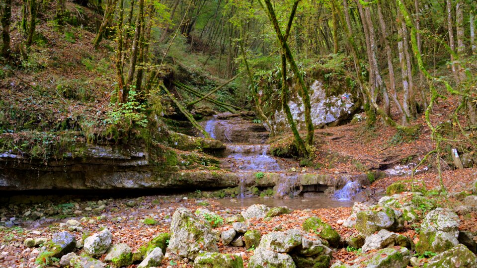 Stream rock mountain photo