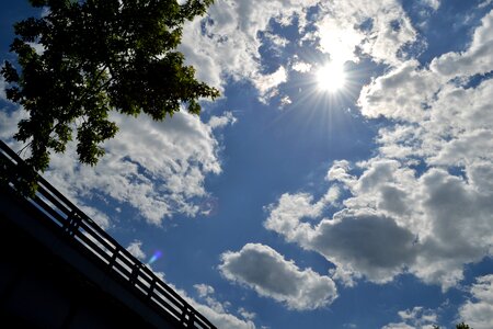 Bridge sky blue photo