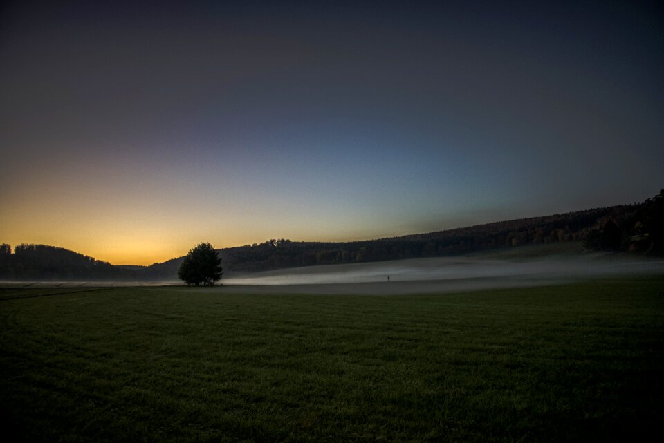 Evening arable dusk