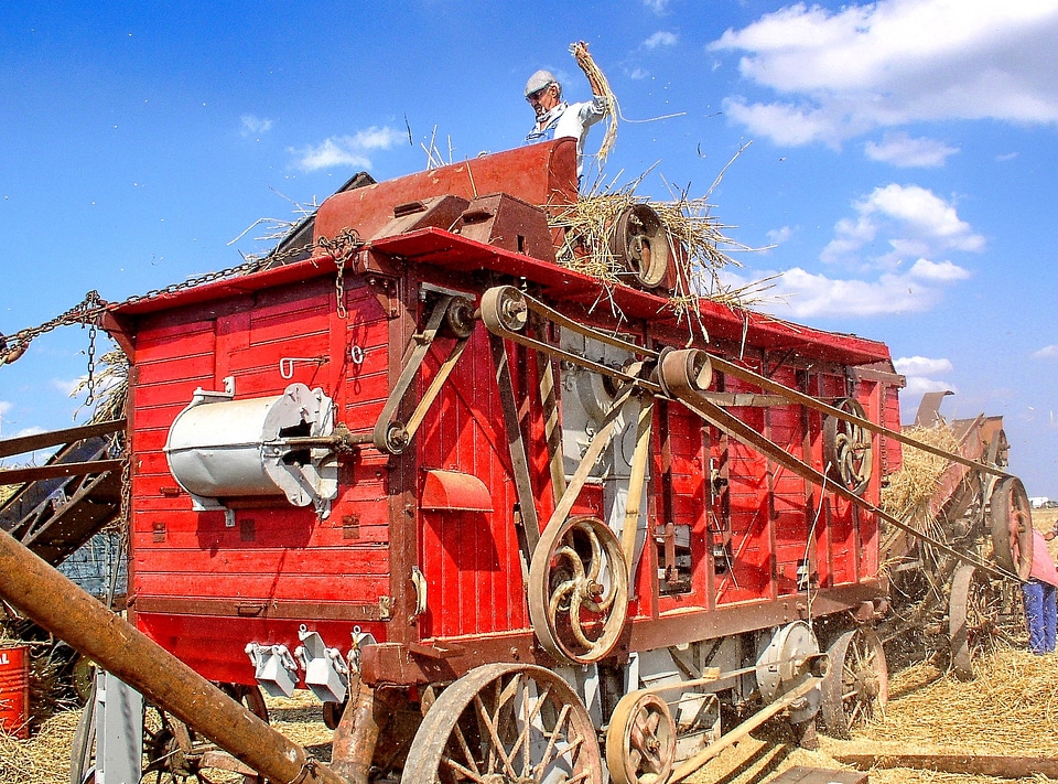 Ancient trades wheat agricultural equipment