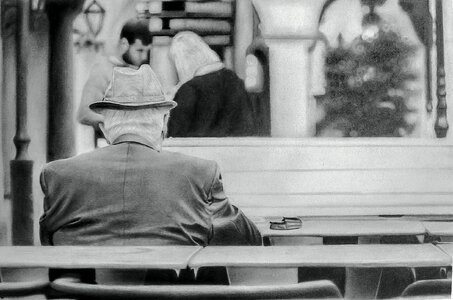 Old thoughtful age