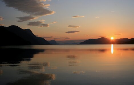 Norwegian landscape sky