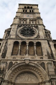 Clock tower catholic historically photo