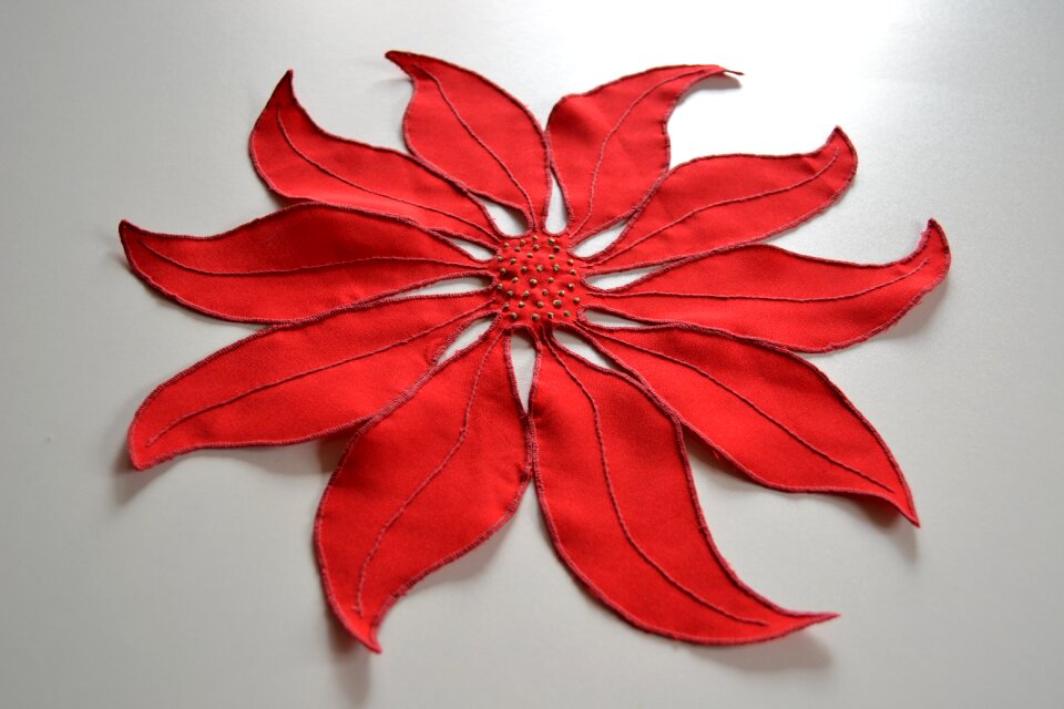Decoration embroidery red