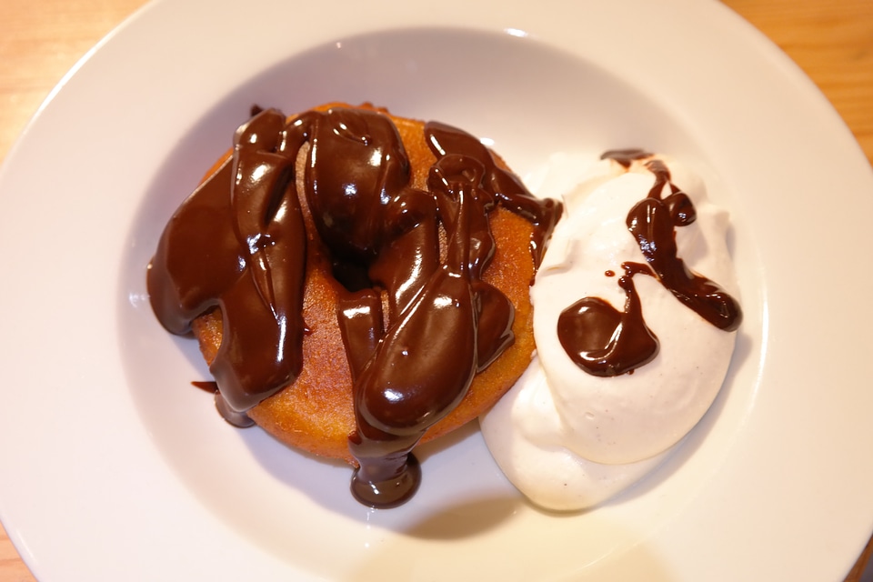 Whipped cream sweet dessert