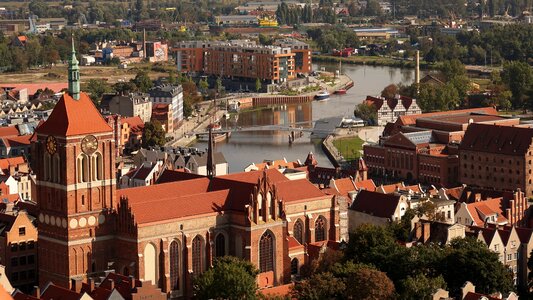 Gdańsk poland aerial view