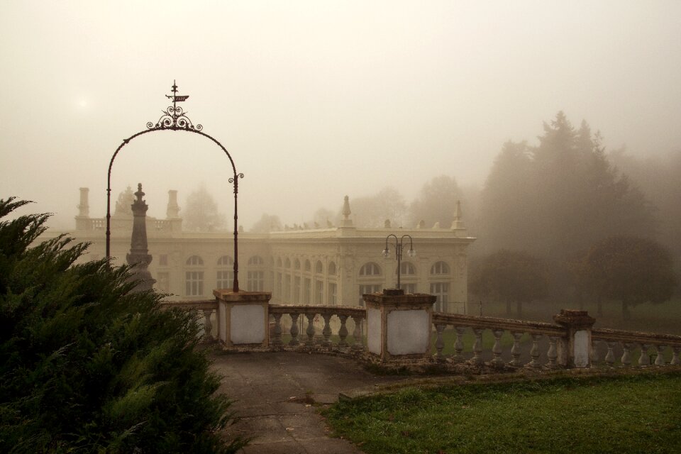 Morning fog autumn