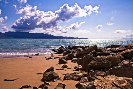 Rocky outcrop magnetic island view