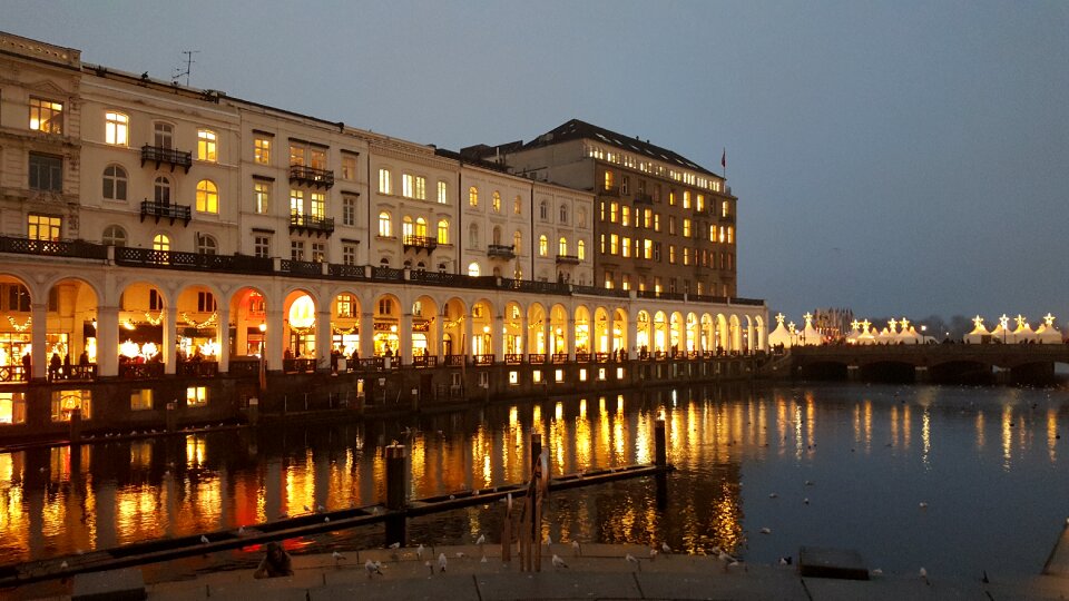 Alster christmas market white magic