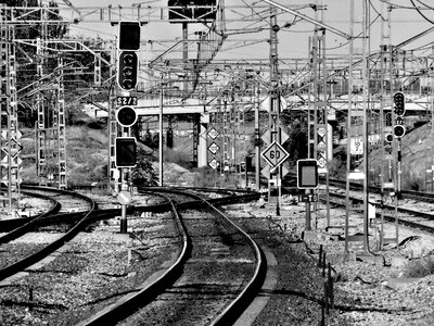 Pathways trains rail photo