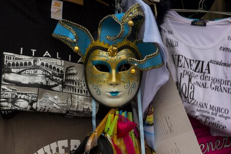 Face venetian mask headdress