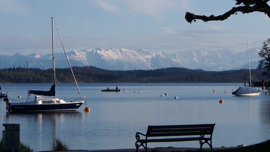 Alpine water panorama