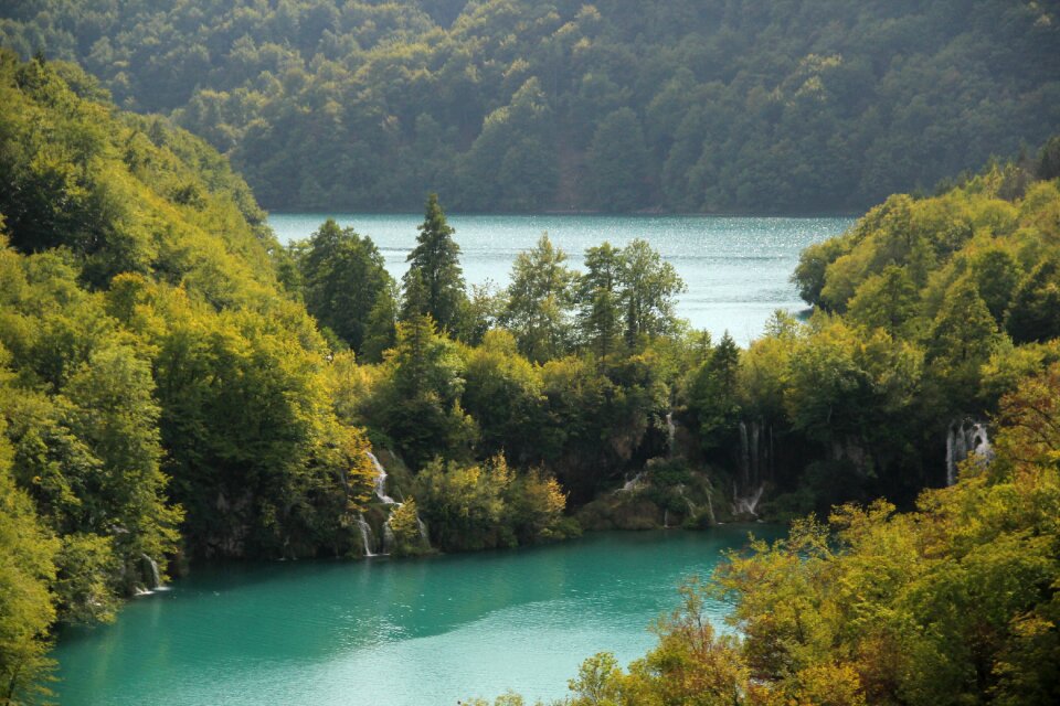 National park waterfall plitvice photo