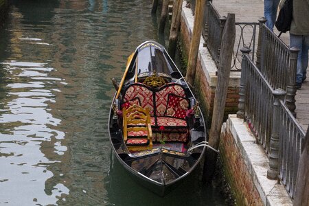 Water gondolas boats photo