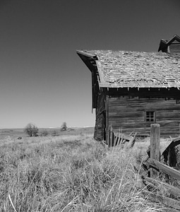 Farm abandoned processed photo