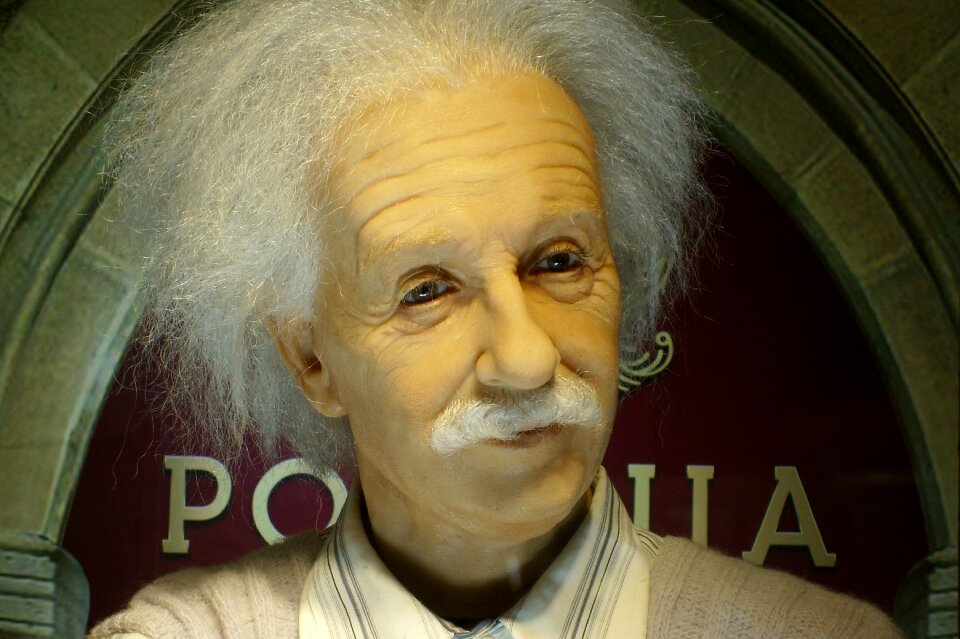 Einstein the museum figure of wax