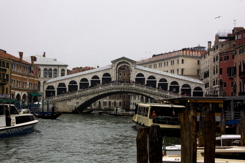 Venice water rialto bridge