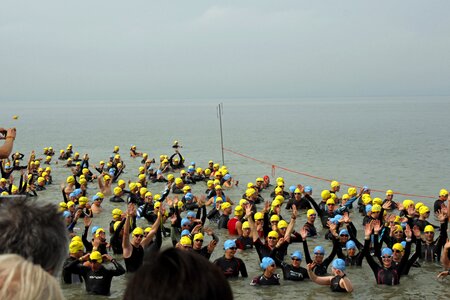 Water swimmer people