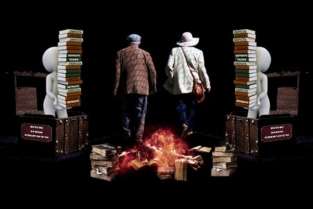 Senior citizens retired people