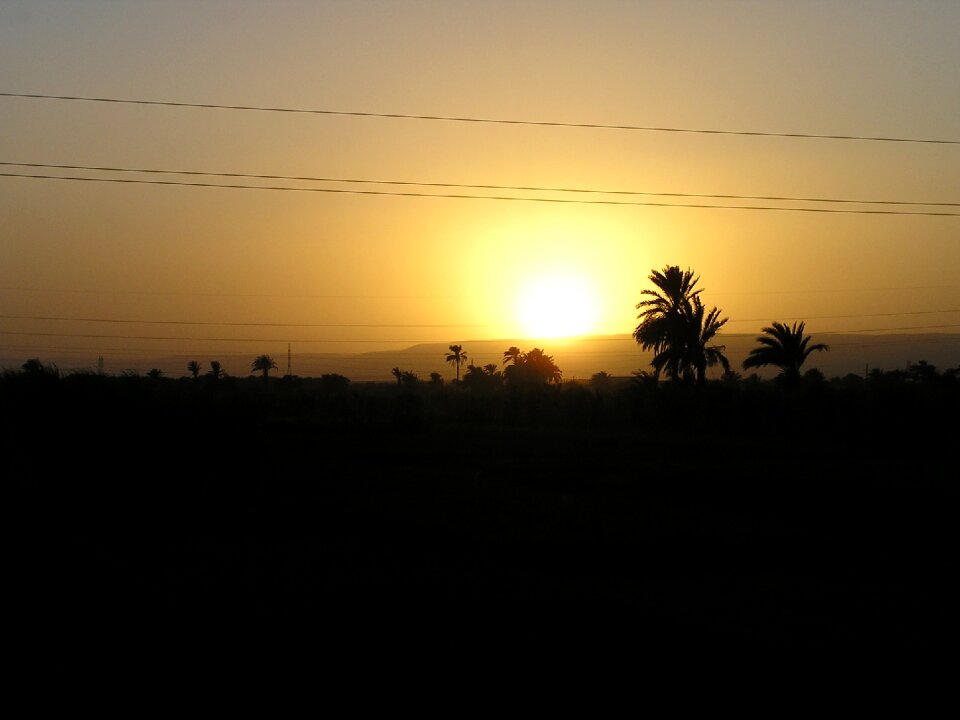 Egypt sunset landscape