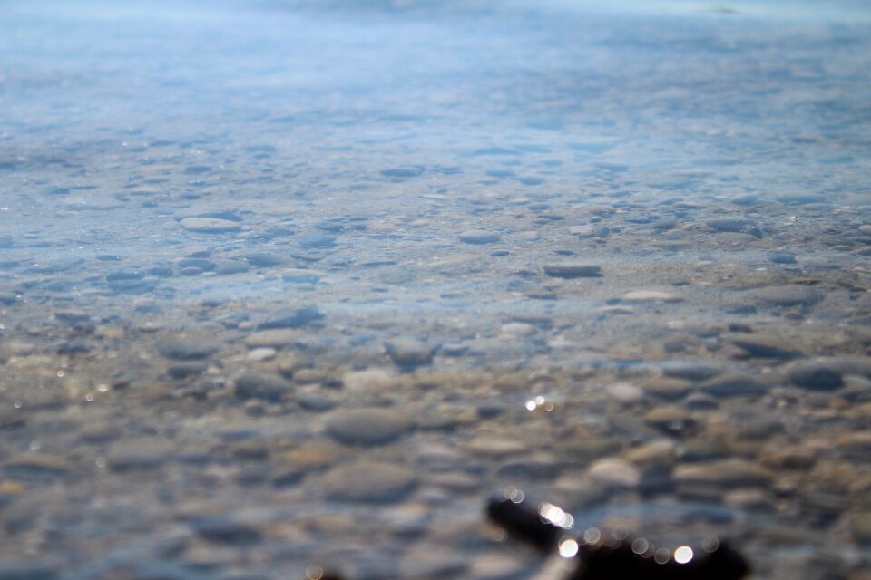 Transparency blue stones