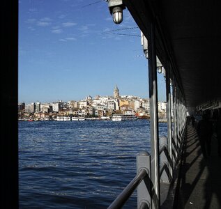 Galata tower galata bridge istanbul photo