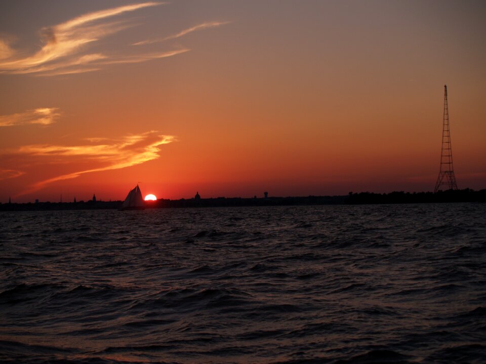 Ocean ocean sunset sky