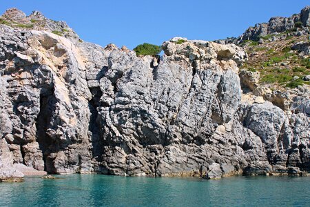 Greece rhodes rock photo