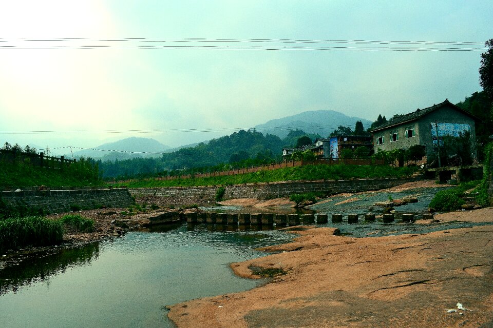 Ya'an on the inside the ancient town chinese village