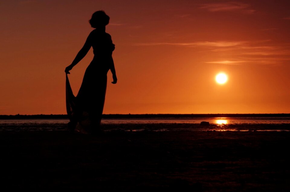 Woman human sea