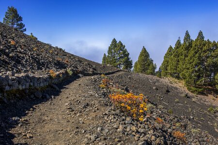 Canary islands landscape sky photo