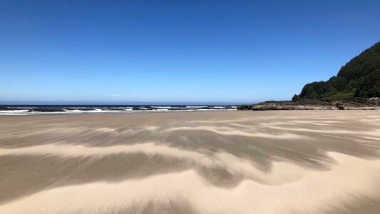 Rocks sky oregon coast photo