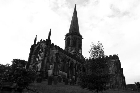 Monochrome building religion