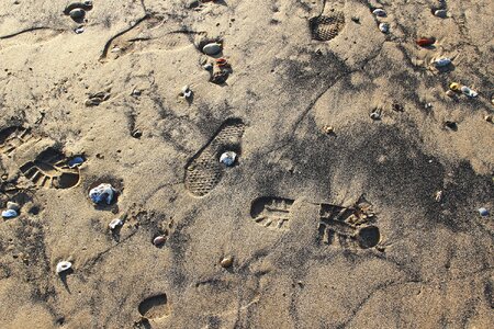 Sandy beach rock the waterfront
