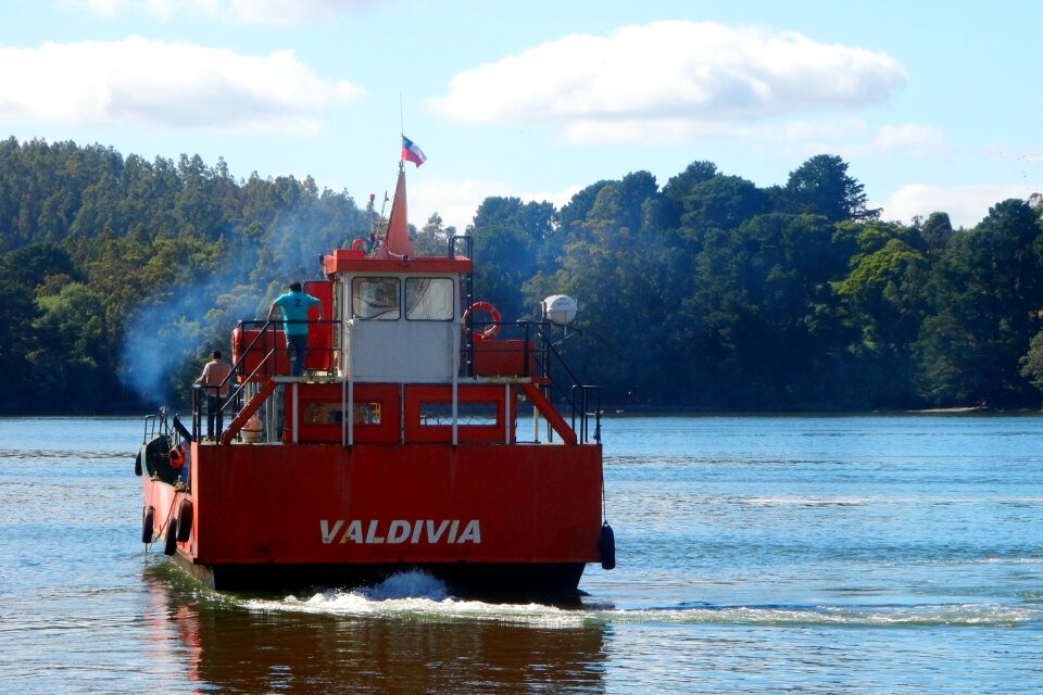 Tourist boat spring port