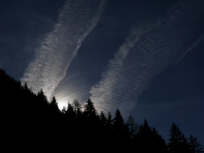 Weather contrail cirrus photo