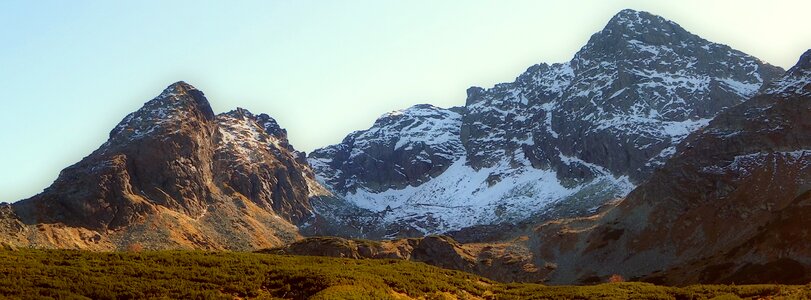 Landscape mountains the high tatras
