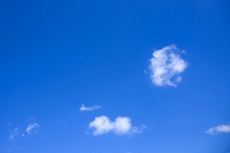 Clouds blue white photo