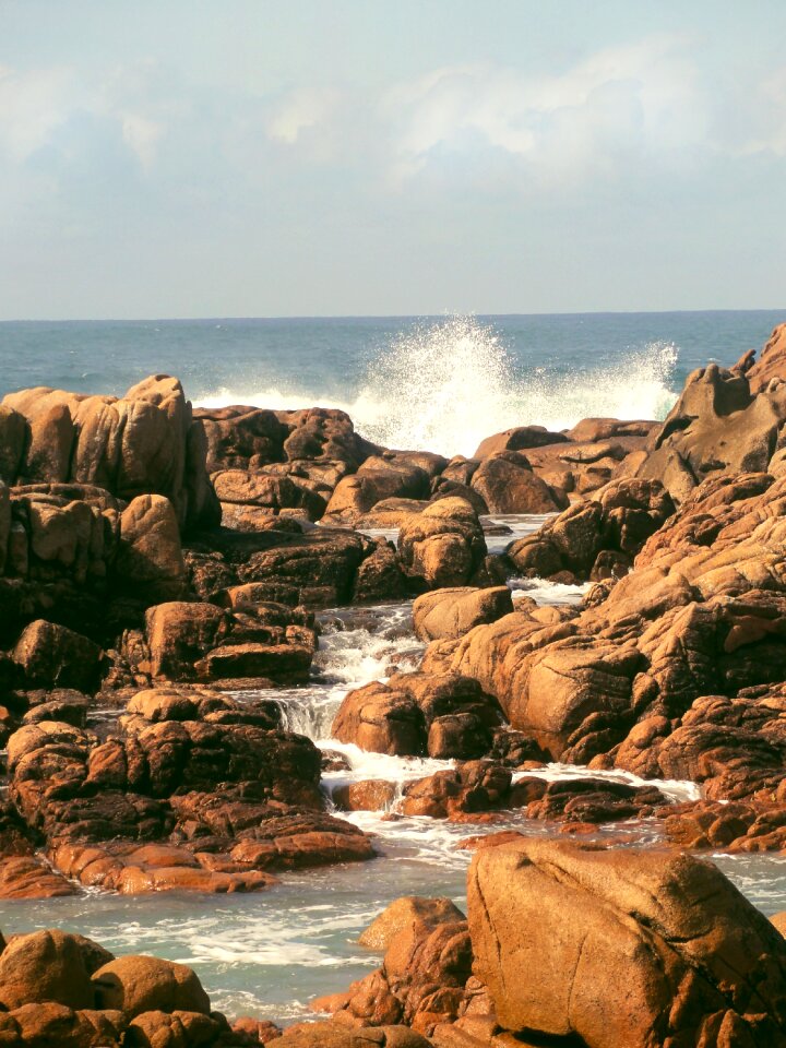 Rock sea surf