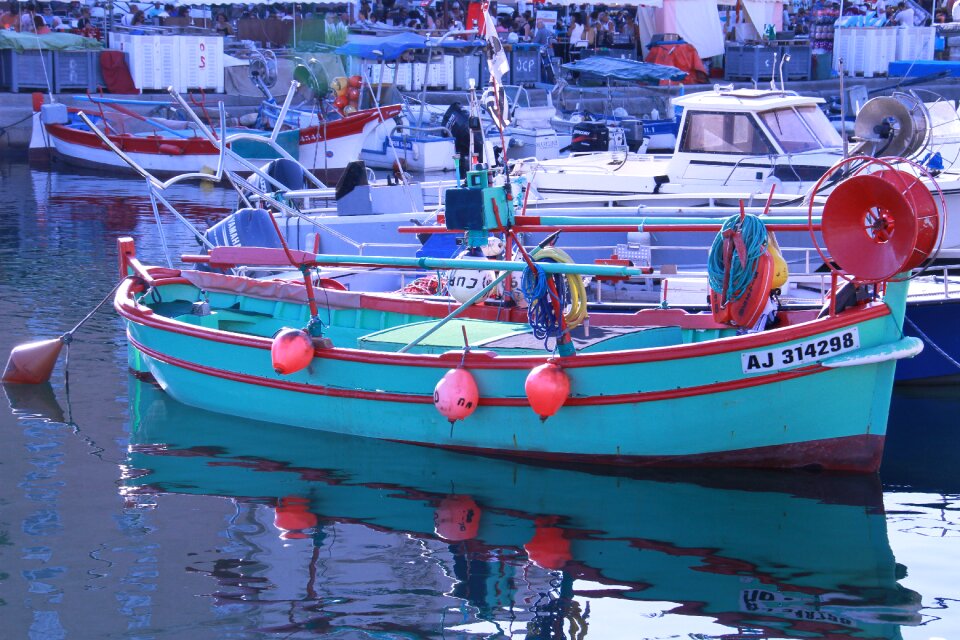 Ajaccio old port boat