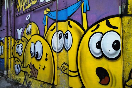 Graffiti painted pictures