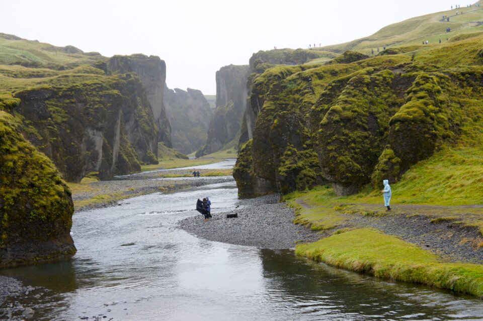 Iceland canyon steep coast