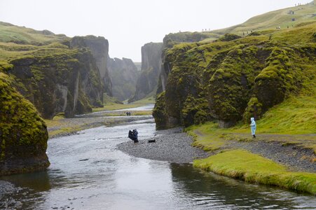 Iceland canyon steep coast